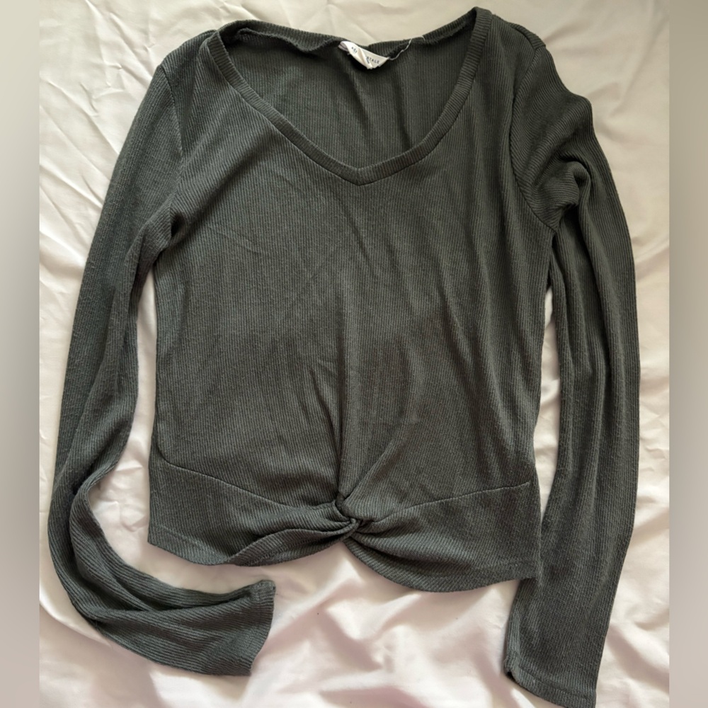 Aeropostale Olive Knit Top